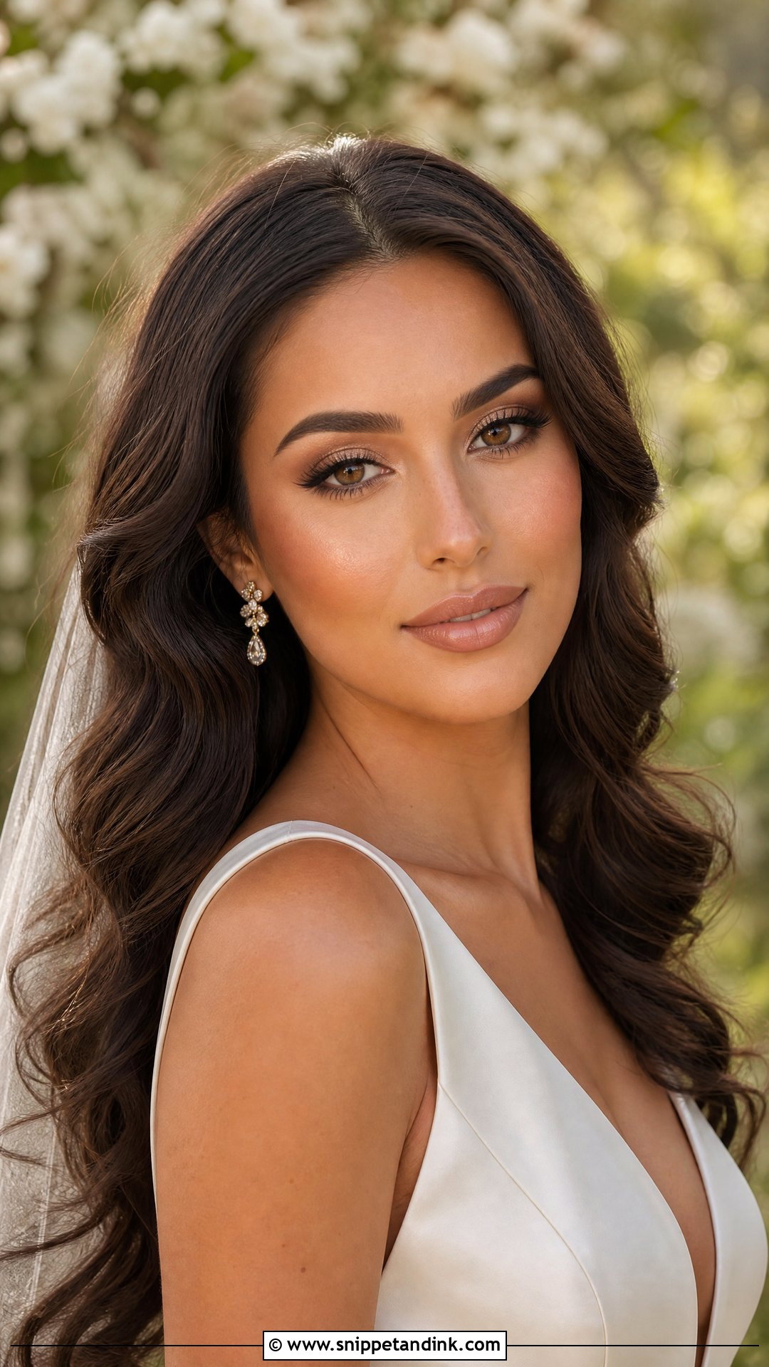 Nude Lip Wedding Makeup - Snippet and Ink - 30 Wedding Day Makeup Ideas