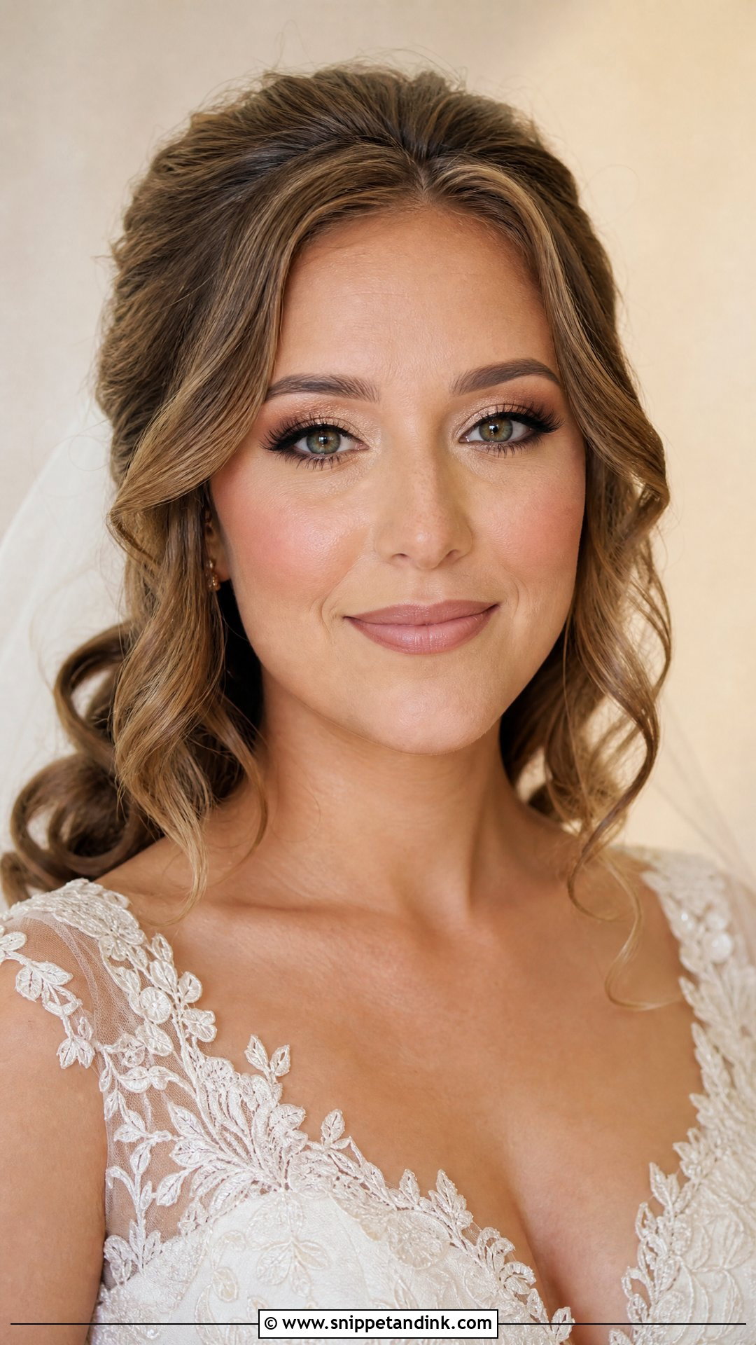 Nude Lip Wedding Makeup - Snippet and Ink - 30 Wedding Make Up Ideas