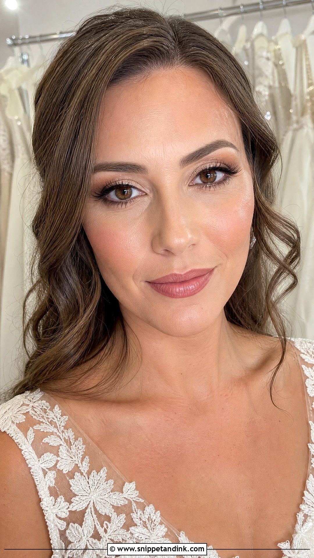 Nude Lip Wedding Makeup - Snippet and Ink - 20 Wedding Makeup 2025 Ideas