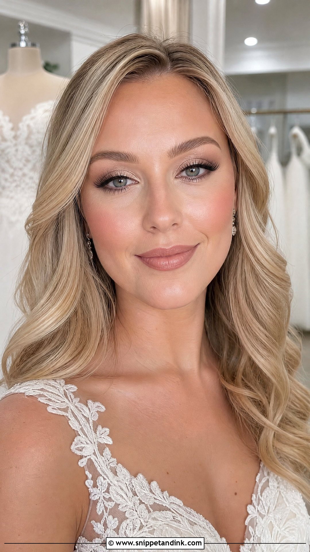 Nude Lip Wedding Makeup For Blondes - Snippet and Ink - 20 Wedding Makeup for Blondes