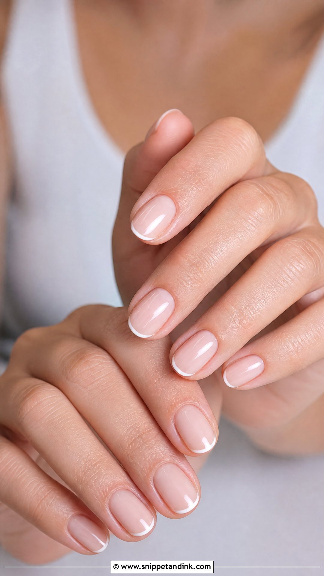 Nude Micro French Wedding Nails - Snippet and Ink - 25 Nude Wedding Nails