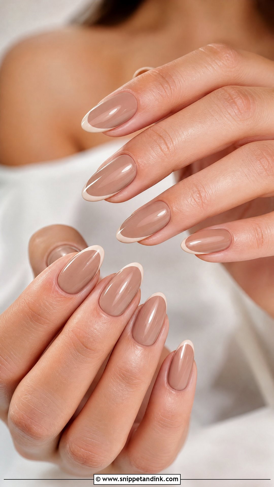 Nude Mocha Bridal Nails - Snippet and Ink - 25 Nude Bridal Nails