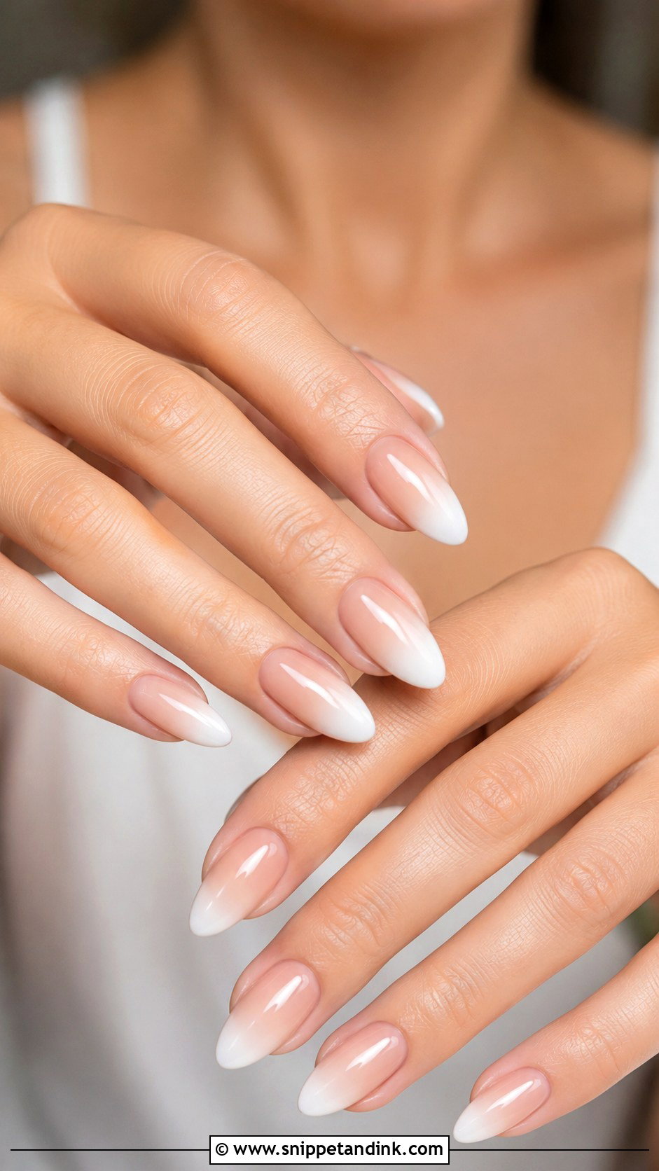 Nude Ombre Bridal Nails - Snippet and Ink - 20 Romantic Nails Brides