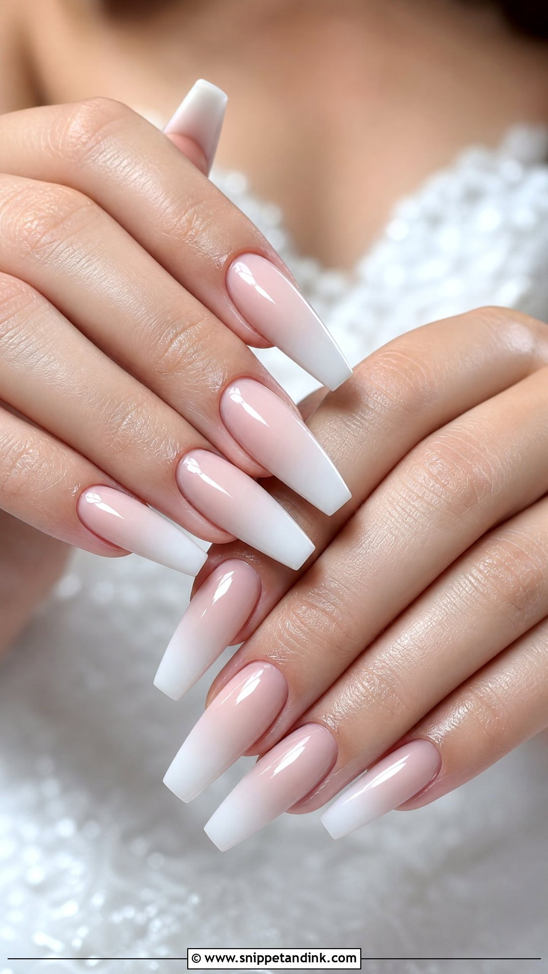 Nude Ombre Bridal Nails - Snippet and Ink - 25 Nude Bridal Nails