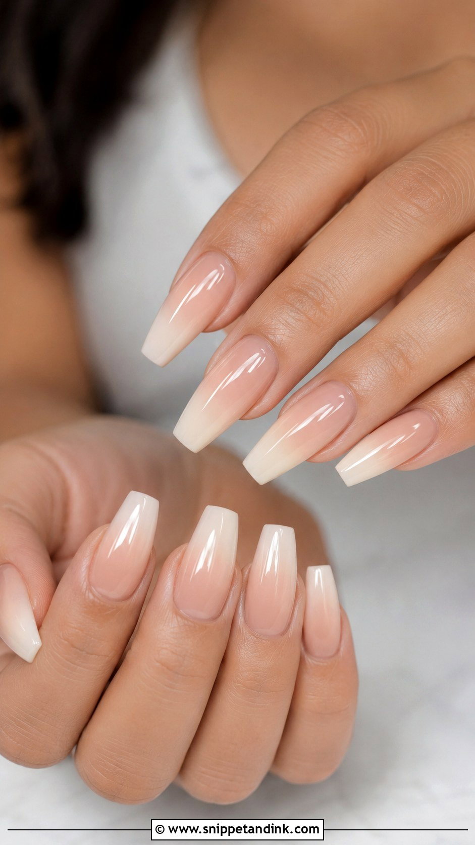 Nude Ombre Bride Nails - Snippet and Ink - 30 Elegant Bride Nails Wedding