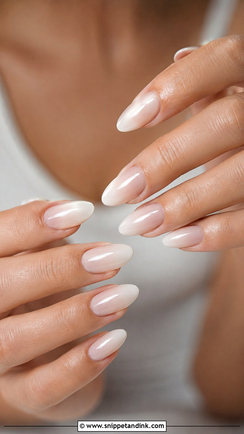 Nude Ombre Bridesmaid Nails - Snippet and Ink - 20 Summer Bridesmaid Nails