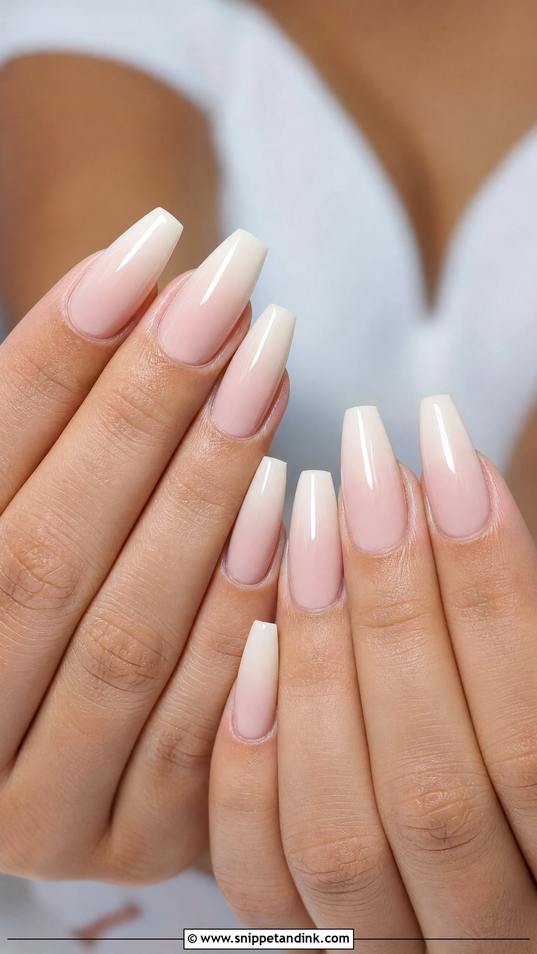 Nude Ombre Bridesmaid Nails - Snippet and Ink - 25 Bridesmaids Nail Ideas