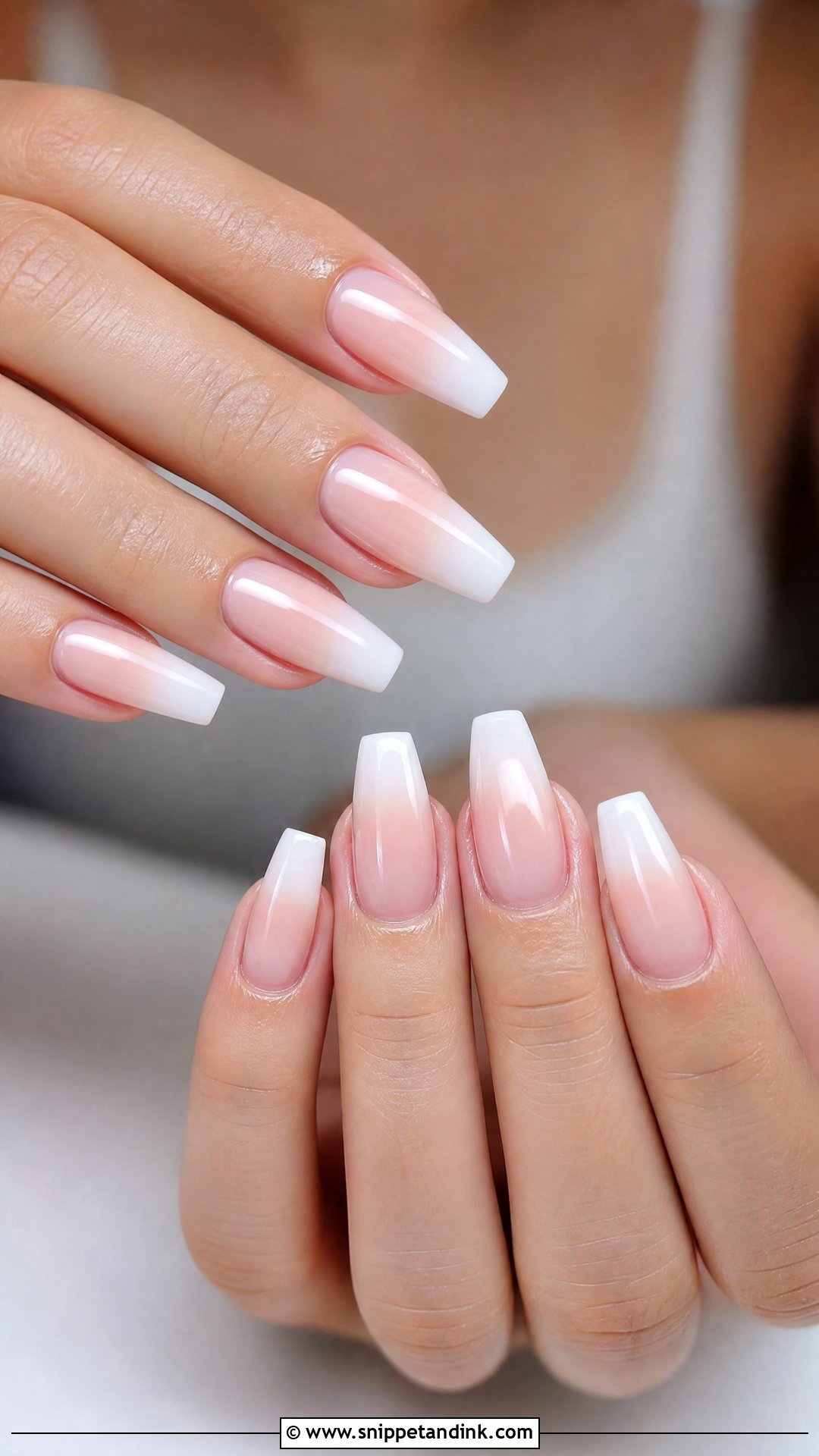 Nude Ombre Wedding Nails - Snippet and Ink - 25 Wedding Nails 2025
