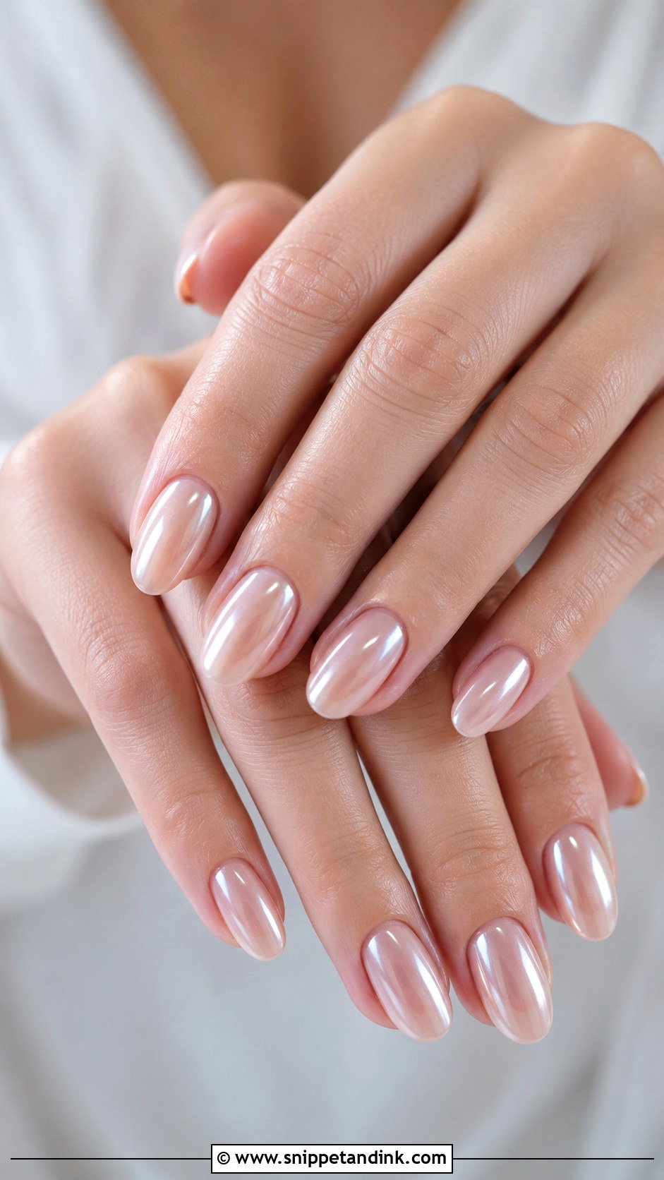 Nude Oval Wedding Nails - Snippet and Ink - 20 Oval Wedding Nails