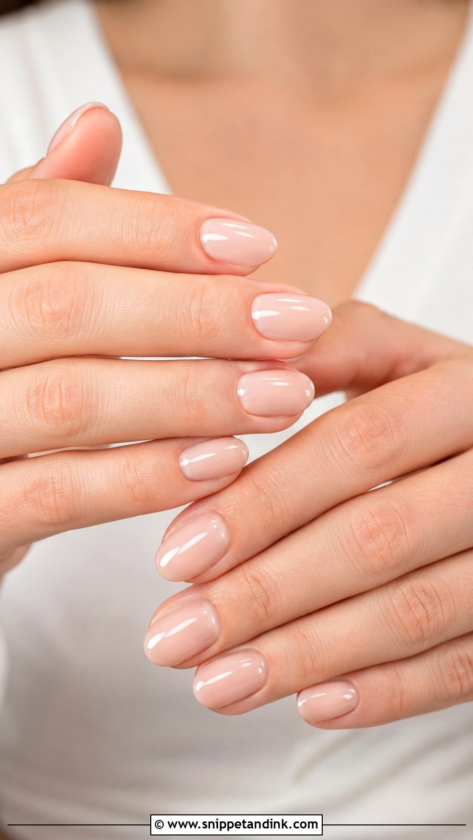 Nude Oval Wedding Nails - Snippet and Ink - 20 Nude Wedding Nails for Bride