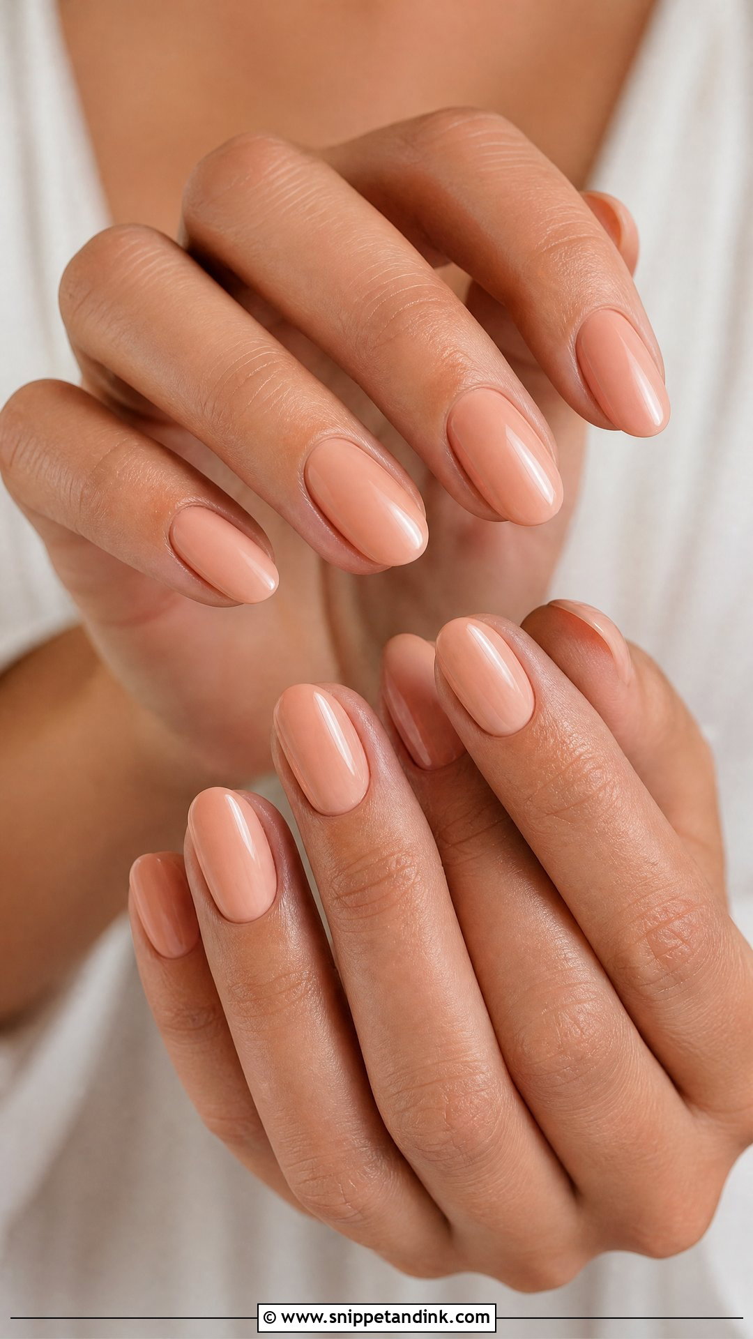 Nude Peach Bridal Nails - Snippet and Ink - 25 Nude Bridal Nails