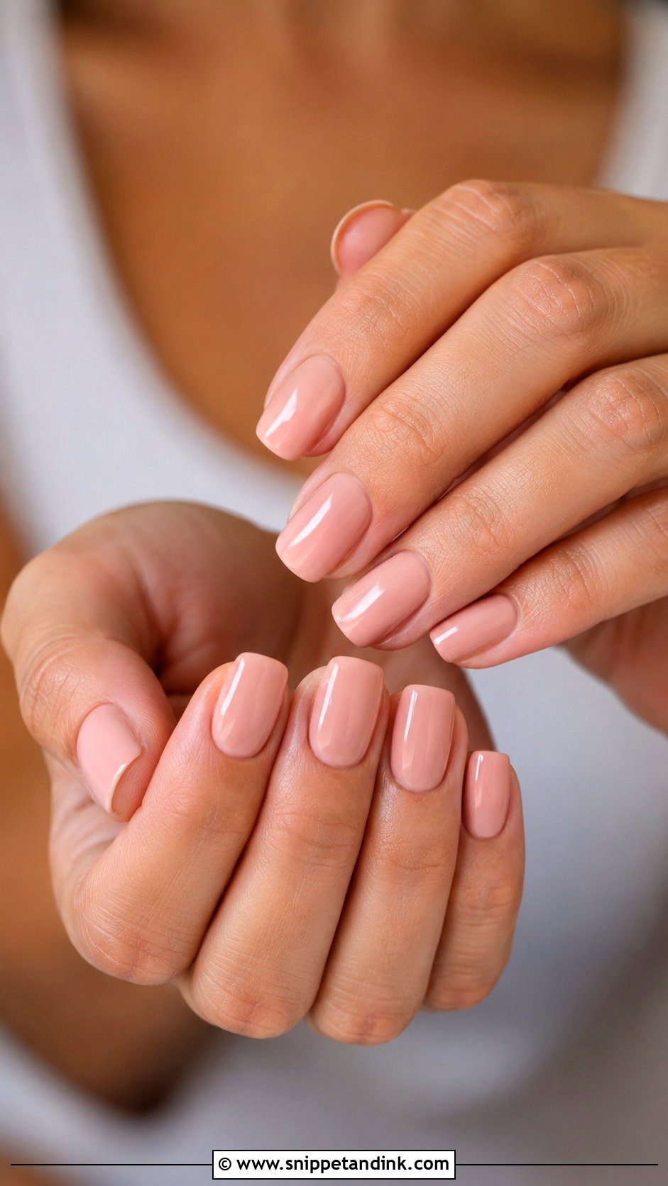 Nude Pink Bridal Nails - Snippet and Ink - 20 Bridal Nail Color Ideas