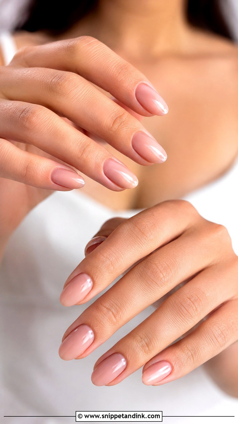 Nude Pink Wedding Nails - Snippet and Ink - 20 Elegant Pink Wedding Nail Art Ideas
