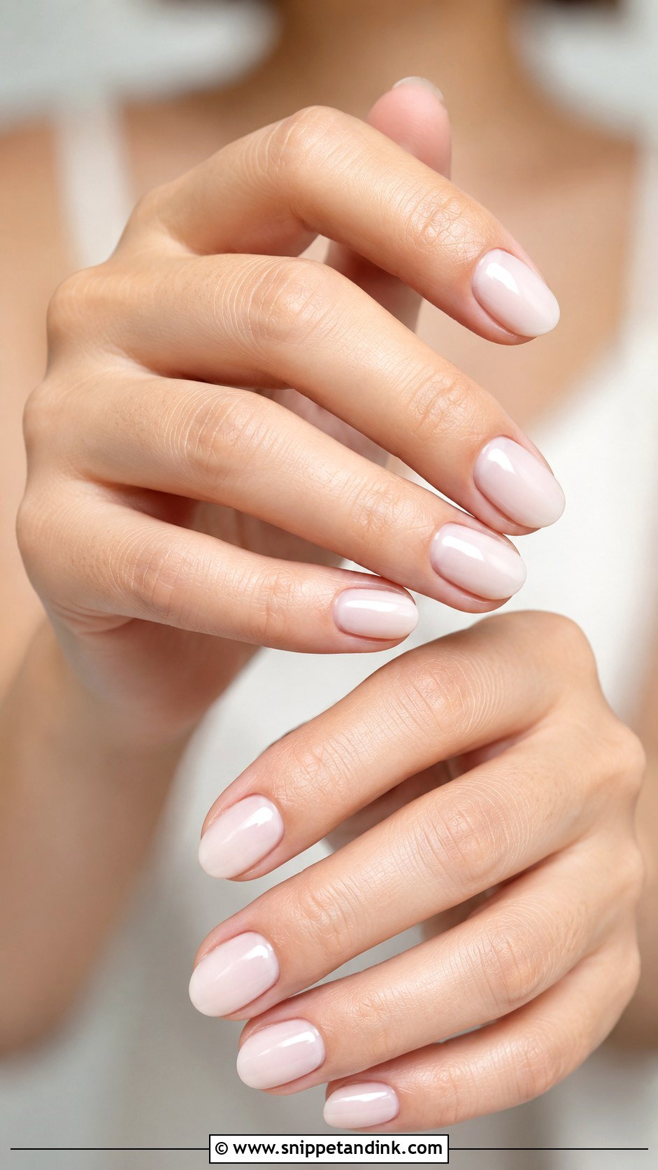 Nude Pink Wedding Nails - Snippet and Ink - 35 Wedding Nail Ideas