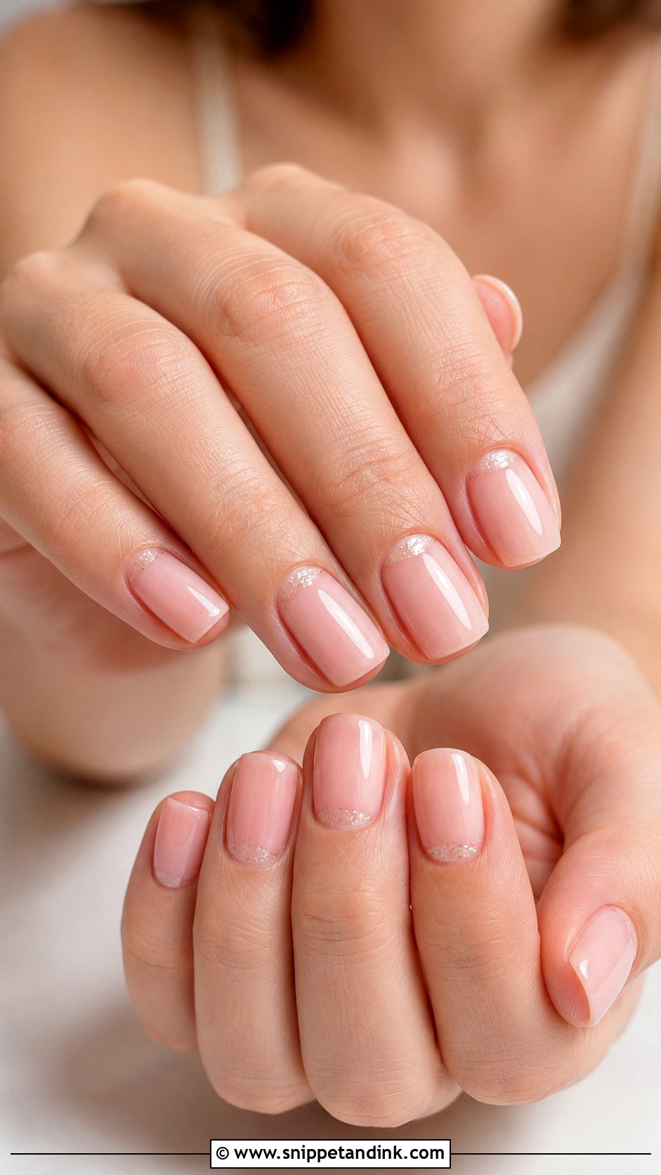 Nude Pink Wedding Nails - Snippet and Ink - 20 Simple Nail Art for Wedding Ideas