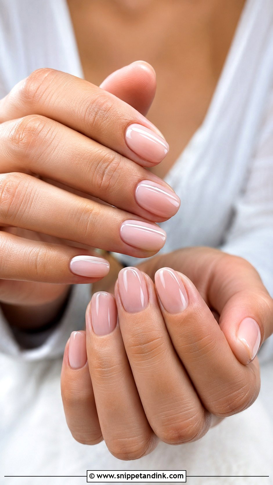 Nude Pink Wedding Nails - Snippet and Ink - 20 Wedding Nail Set Ideas