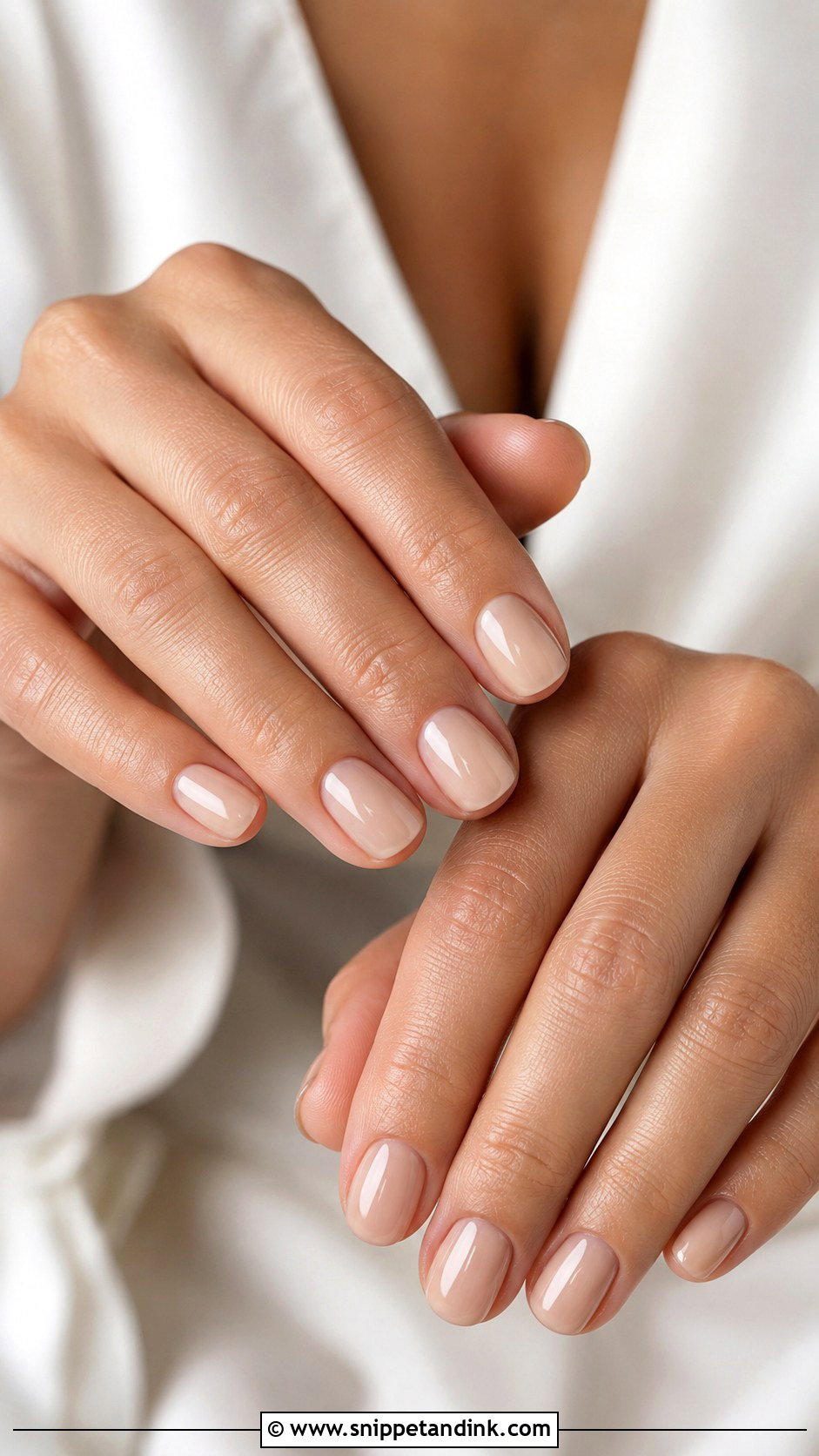 Nude Press On Wedding Nails - Snippet and Ink - 20 Press on Wedding Nails
