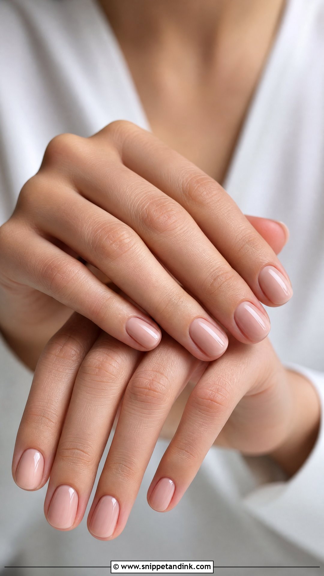 Nude Short Bridal Nails - Snippet and Ink - 25 Nude Bridal Nails