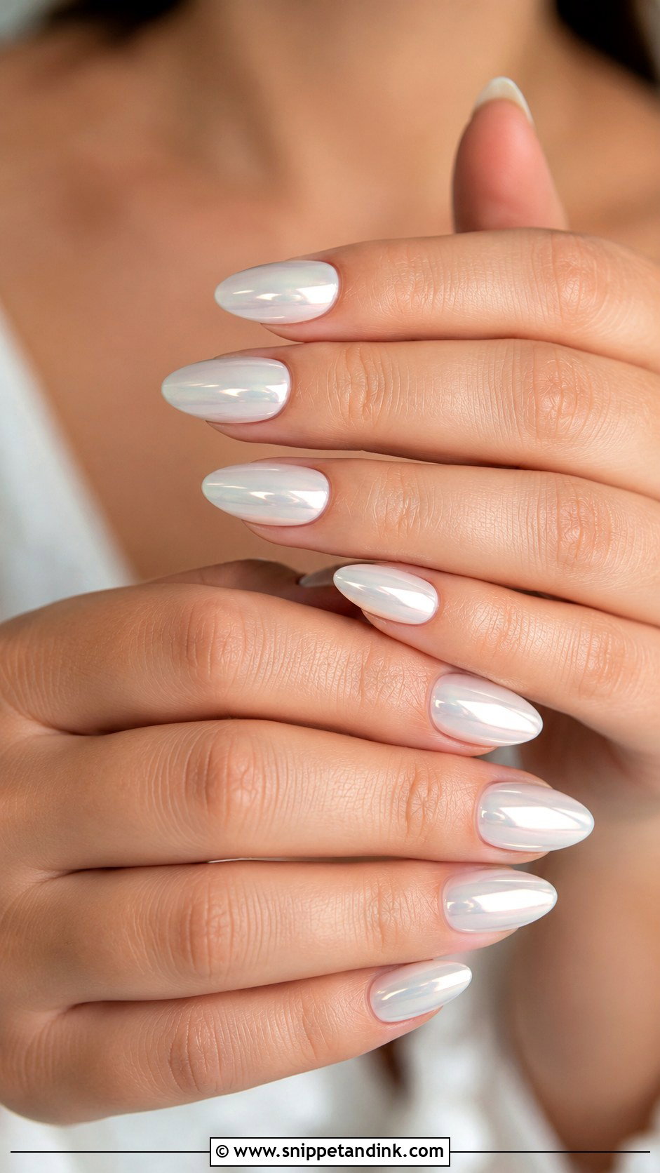 Nude Wedding Almond Nails - Snippet and Ink - 20 Almond Nails Designs Wedding