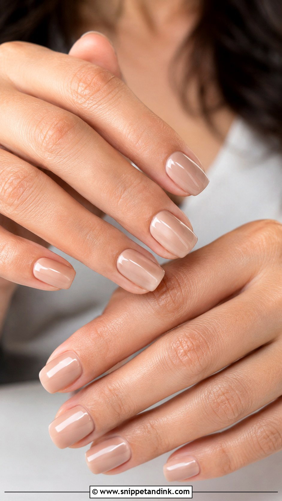 Nude Wedding Dip Nails - Snippet and Ink - 20 Wedding Dip Nails for Bride