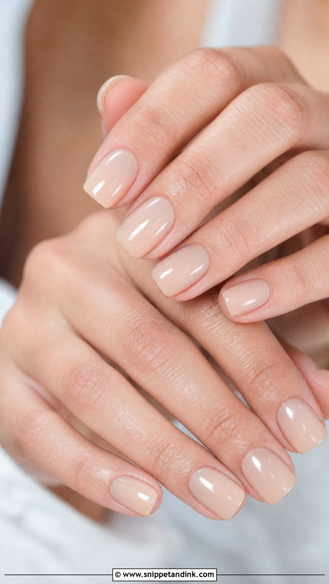 Nude Wedding Gel Nails - Snippet and Ink - 25 Wedding Gel Nails