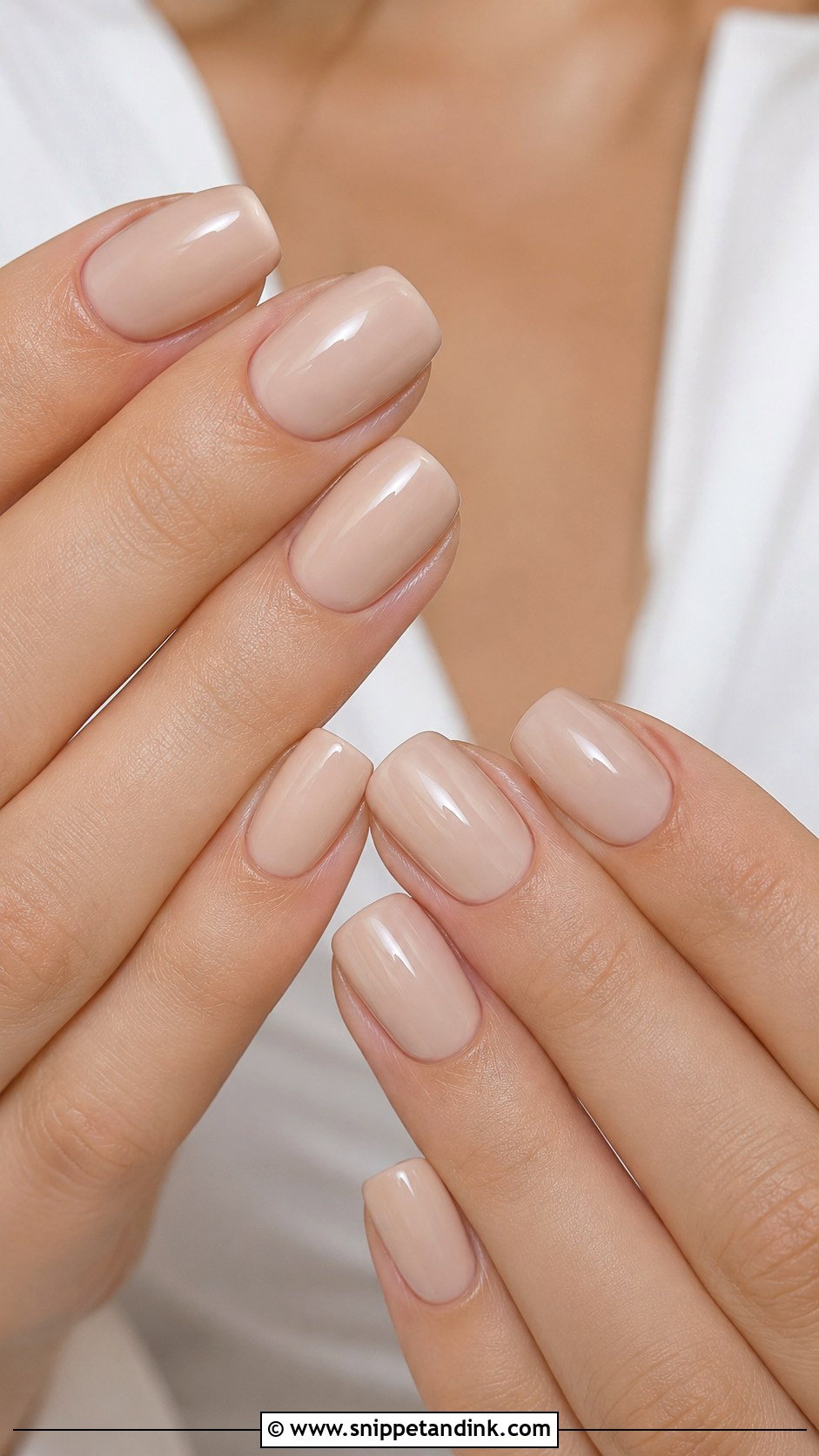 Nude Wedding Nails - Snippet and Ink - 30 Wedding Nail Inspo for Bride Ideas