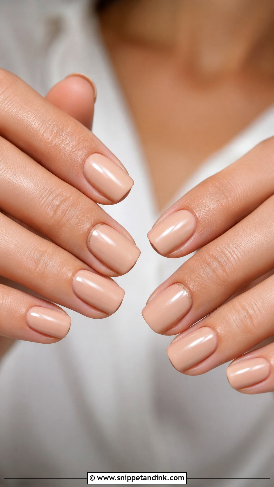 Nude Wedding Ring Nails - Snippet and Ink - 20 Wedding Ring Nails