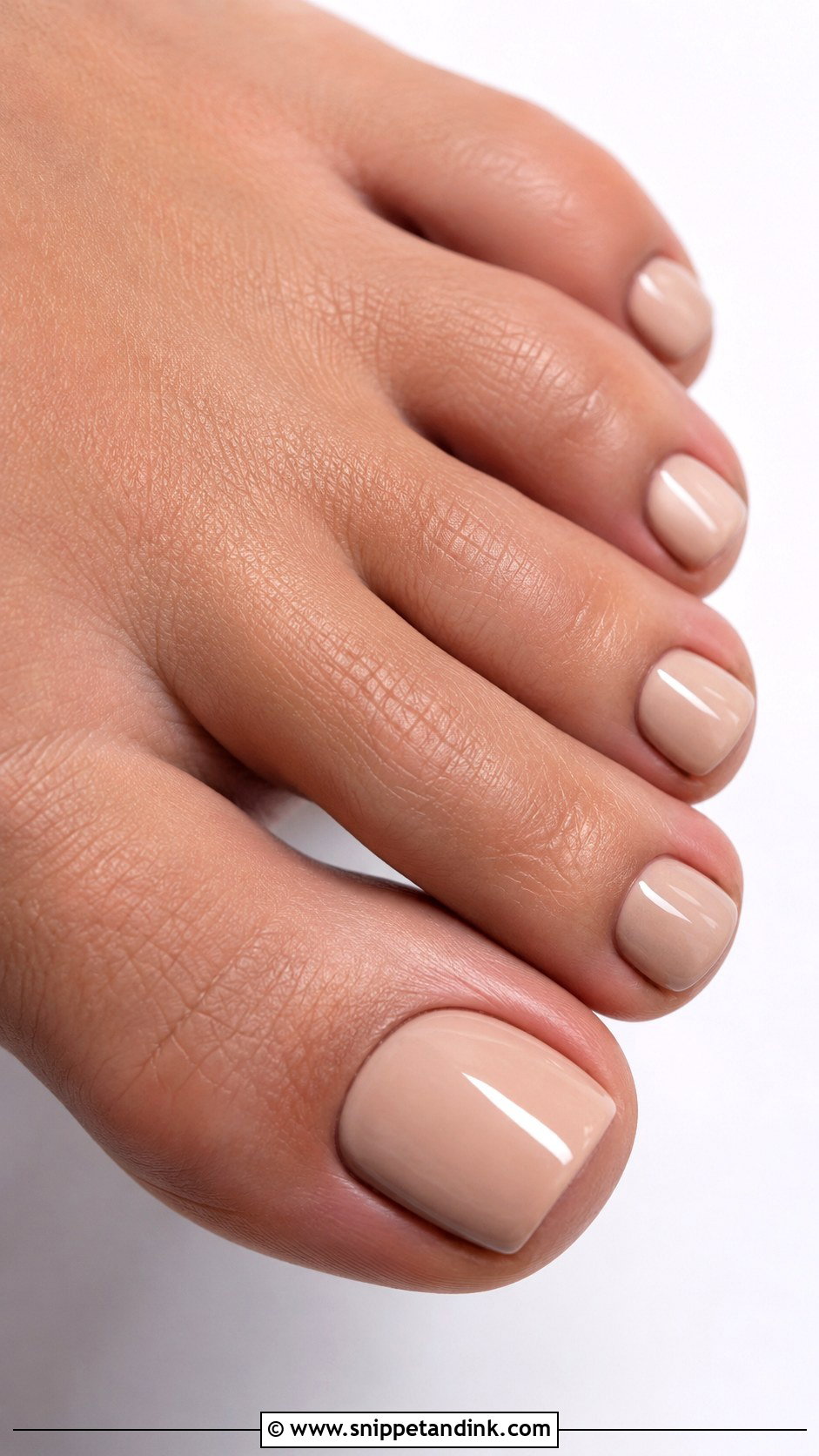 Nude Wedding Toe Nails - Snippet and Ink - 20 Bride Toe Nails Wedding