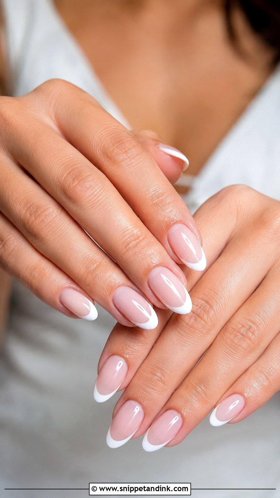 Nude White Tip Wedding Nails - Snippet and Ink - 20 Nude Wedding Nails for Bride