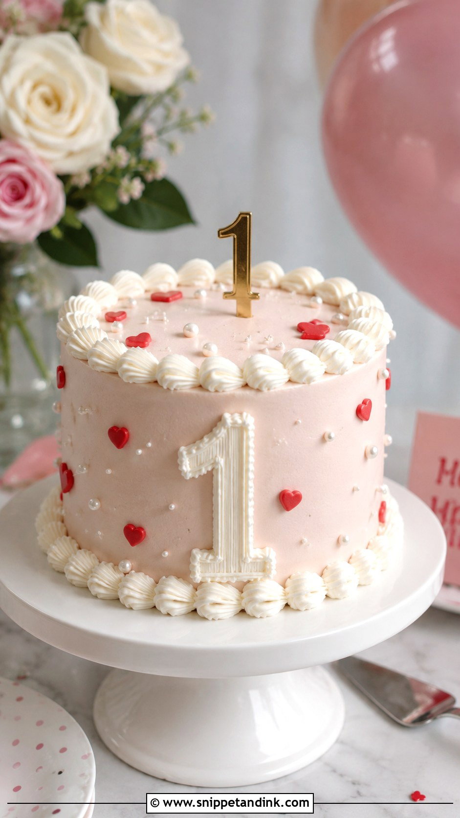 Number 1 Month Anniversary Cake - Snippet and Ink - 20 1st Month Anniversary Cake Ideas