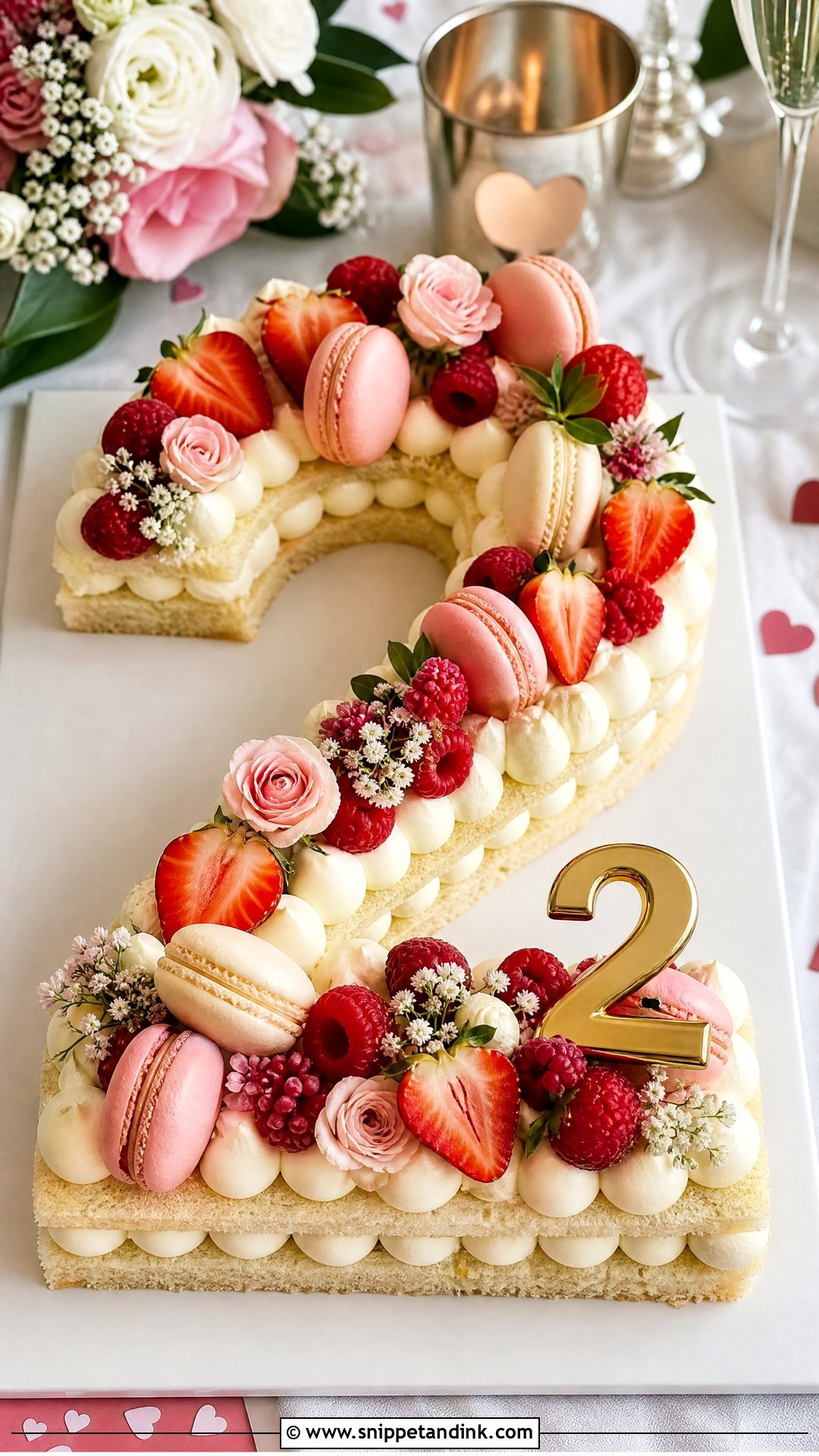 Number 2 Anniversary Cake - Snippet and Ink - 30 2 Year Anniversary Cake Ideas