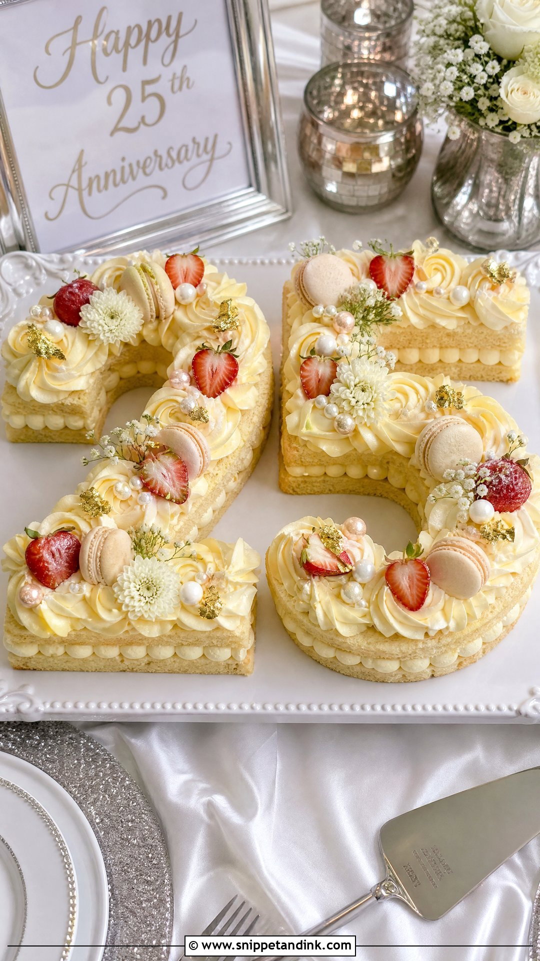 Number Anniversary Cake - Snippet and Ink - 30 Anniversary Cake Aesthetic Ideas