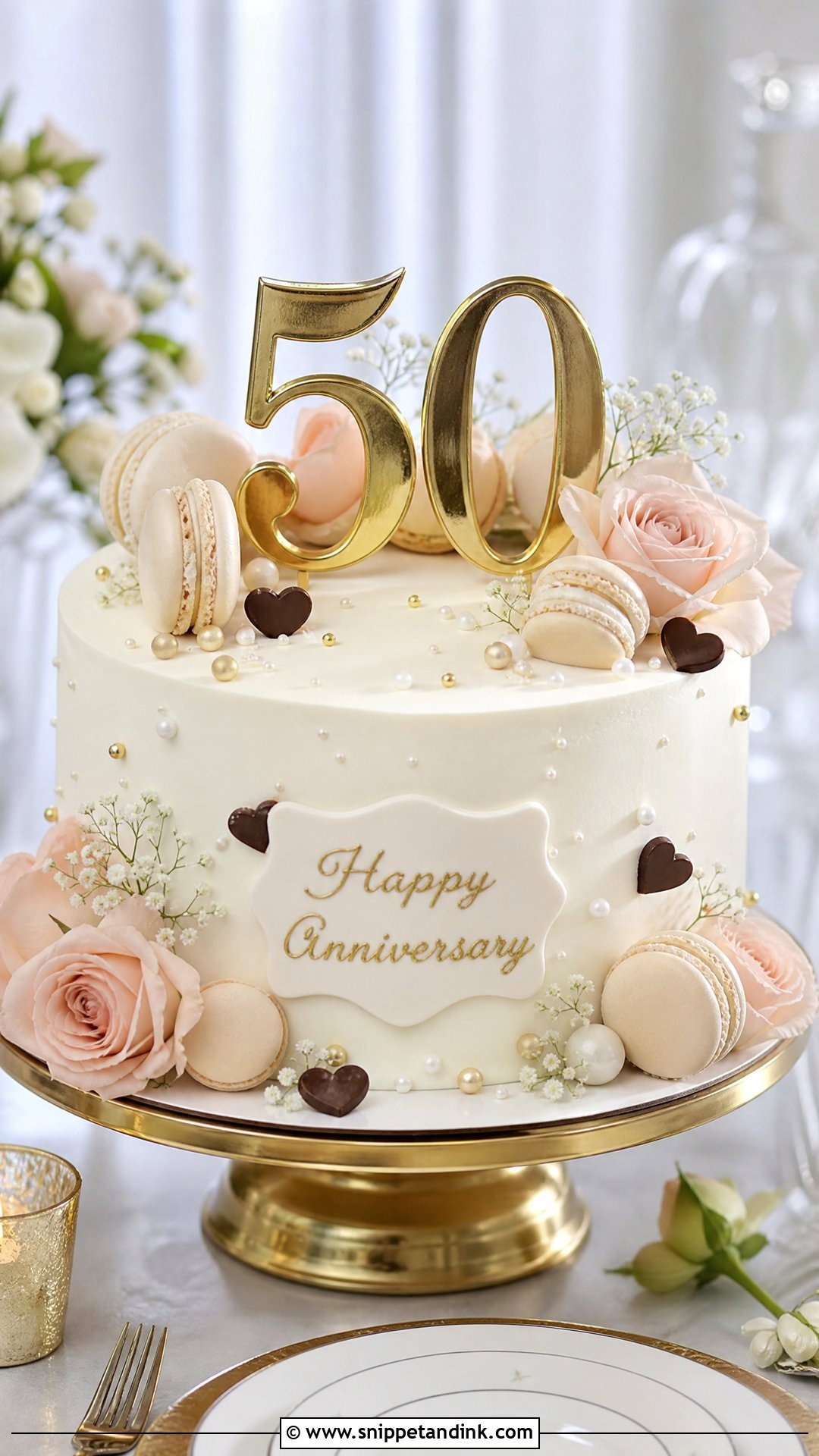 Number Anniversary Cake - Snippet and Ink - 30 Marriage Anniversary Cake Design Ideas
