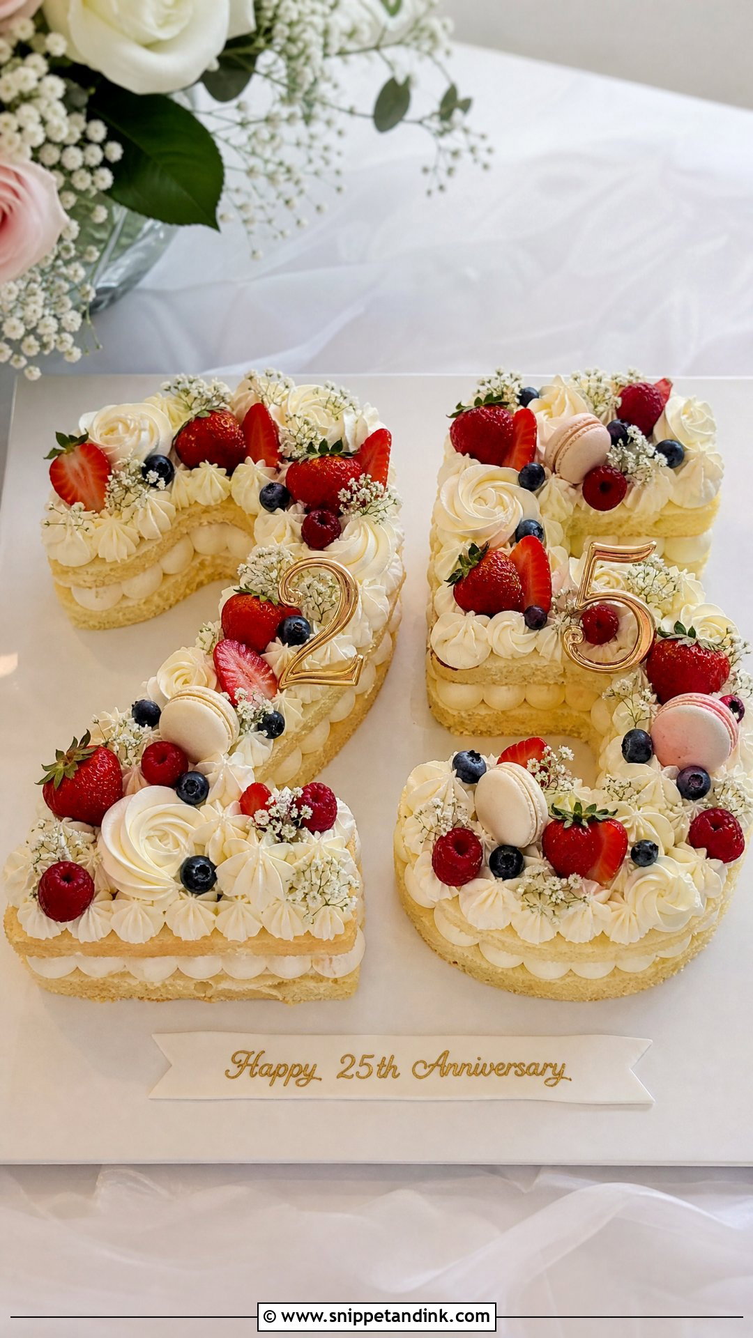 Number Anniversary Cake - Snippet and Ink - 35 Anniversary Cake Designs