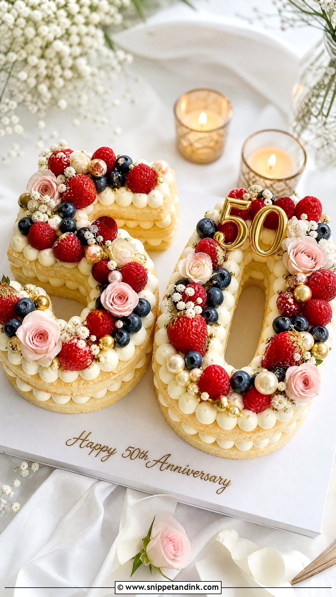 Number Marriage Anniversary Cake - Snippet and Ink - 20 Marriage Anniversary Cakes