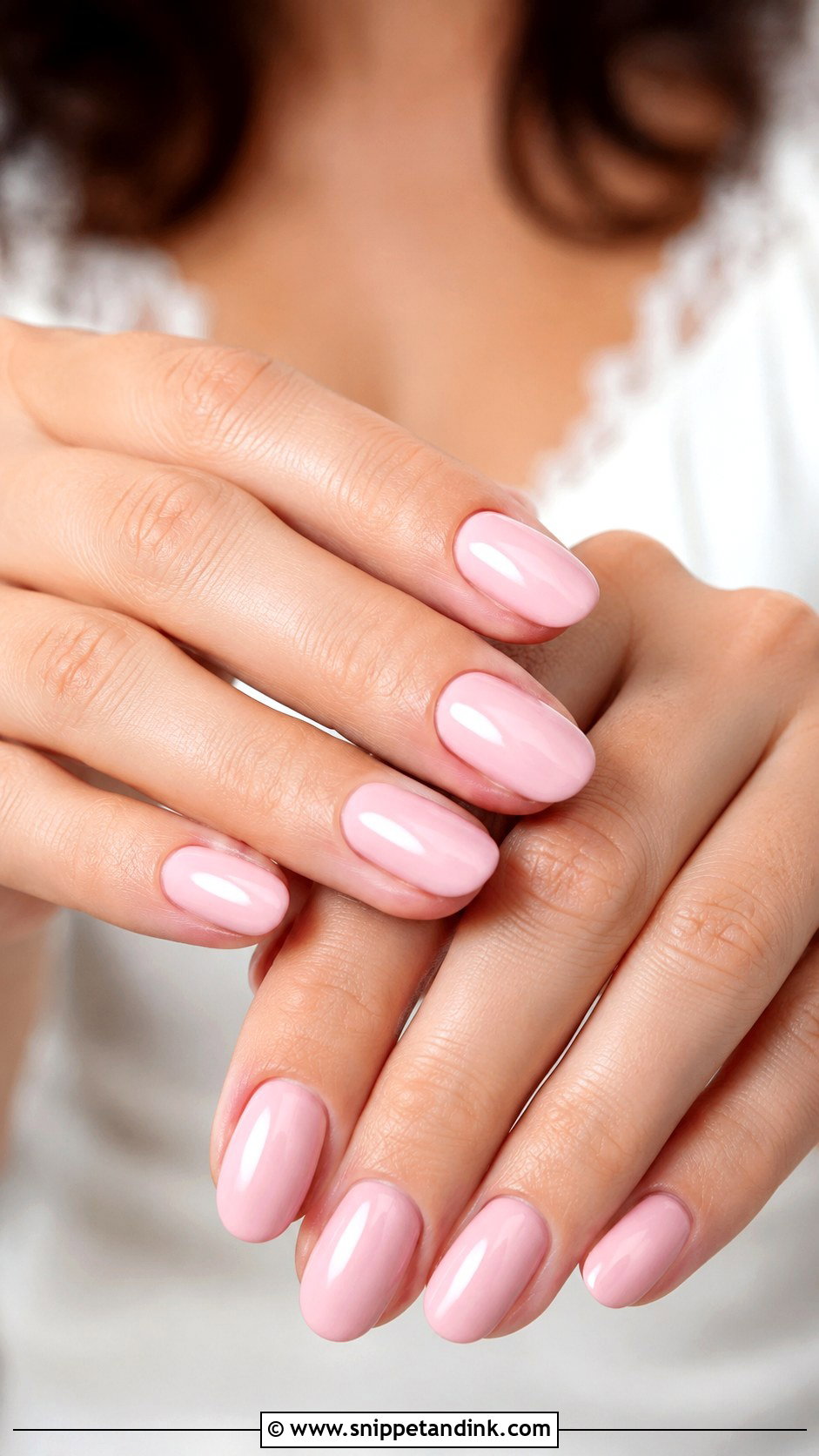 Oat Milk Wedding Nails - Snippet and Ink - 20 Plain Wedding Nails