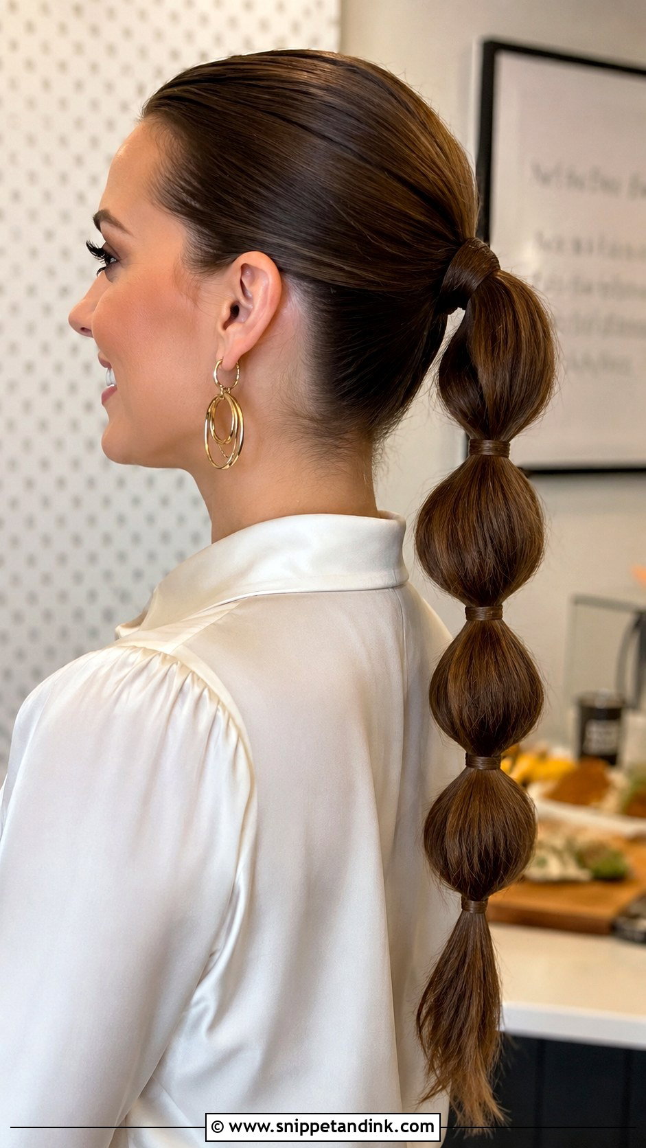Office Party Bubble Ponytail - Snippet and Ink - 15 Office Party Hairstyles