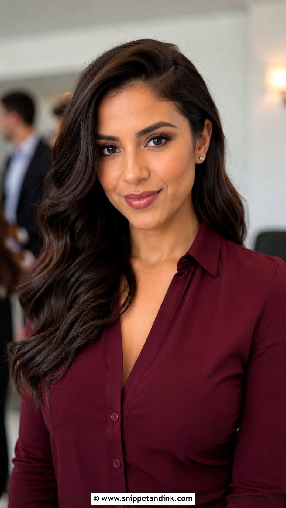 Office Party Side Part Waves - Snippet and Ink - 15 Office Party Hairstyles