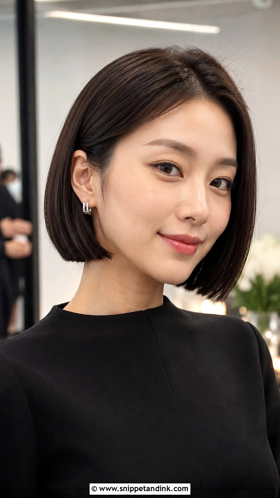 Office Party Sleek Bob - Snippet and Ink - 15 Office Party Hairstyles