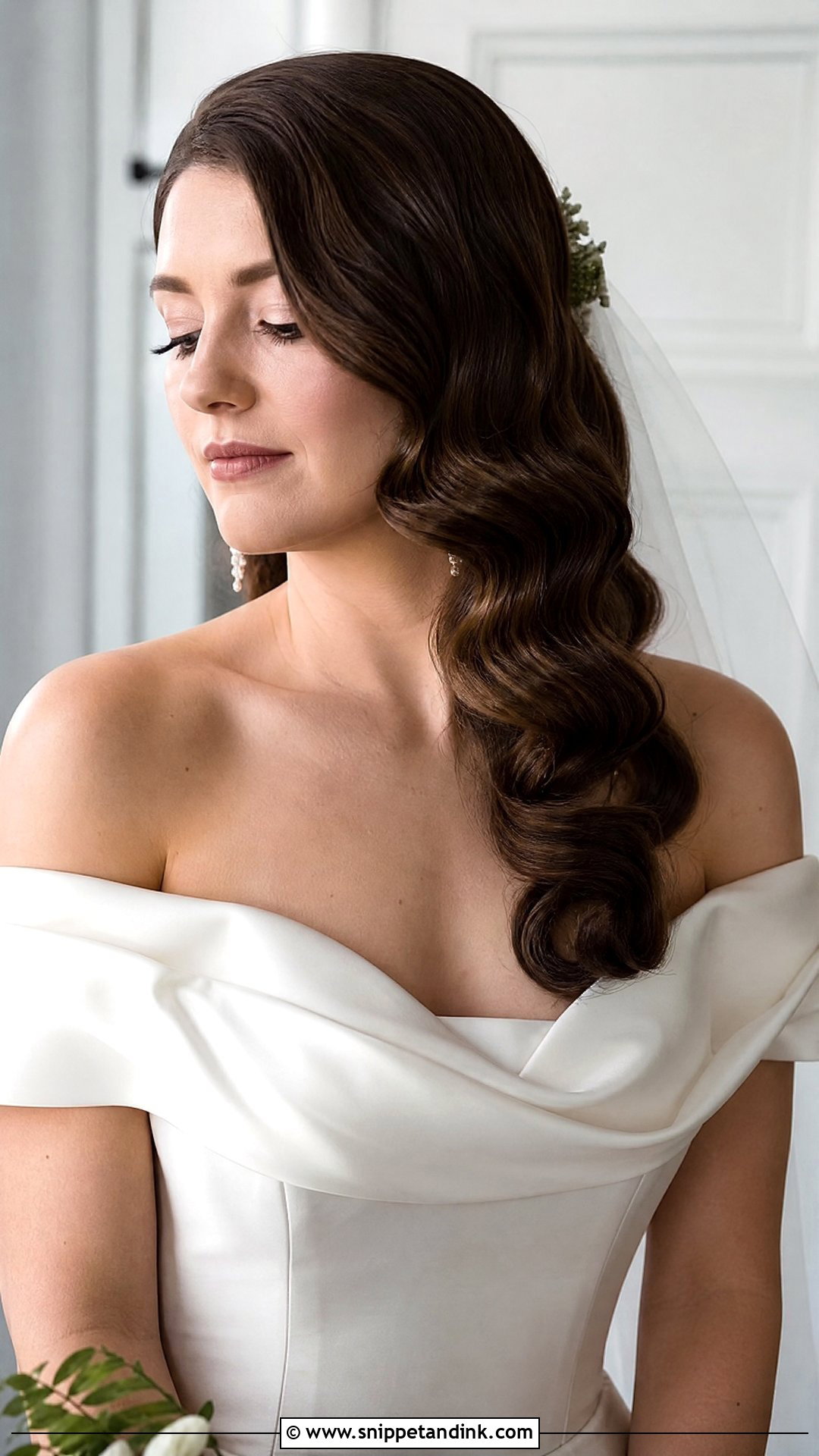 Old Hollywood Bridal Hair With Hollywood Waves - Snippet and Ink - 20 Old Hollywood Bridal Hair Ideas