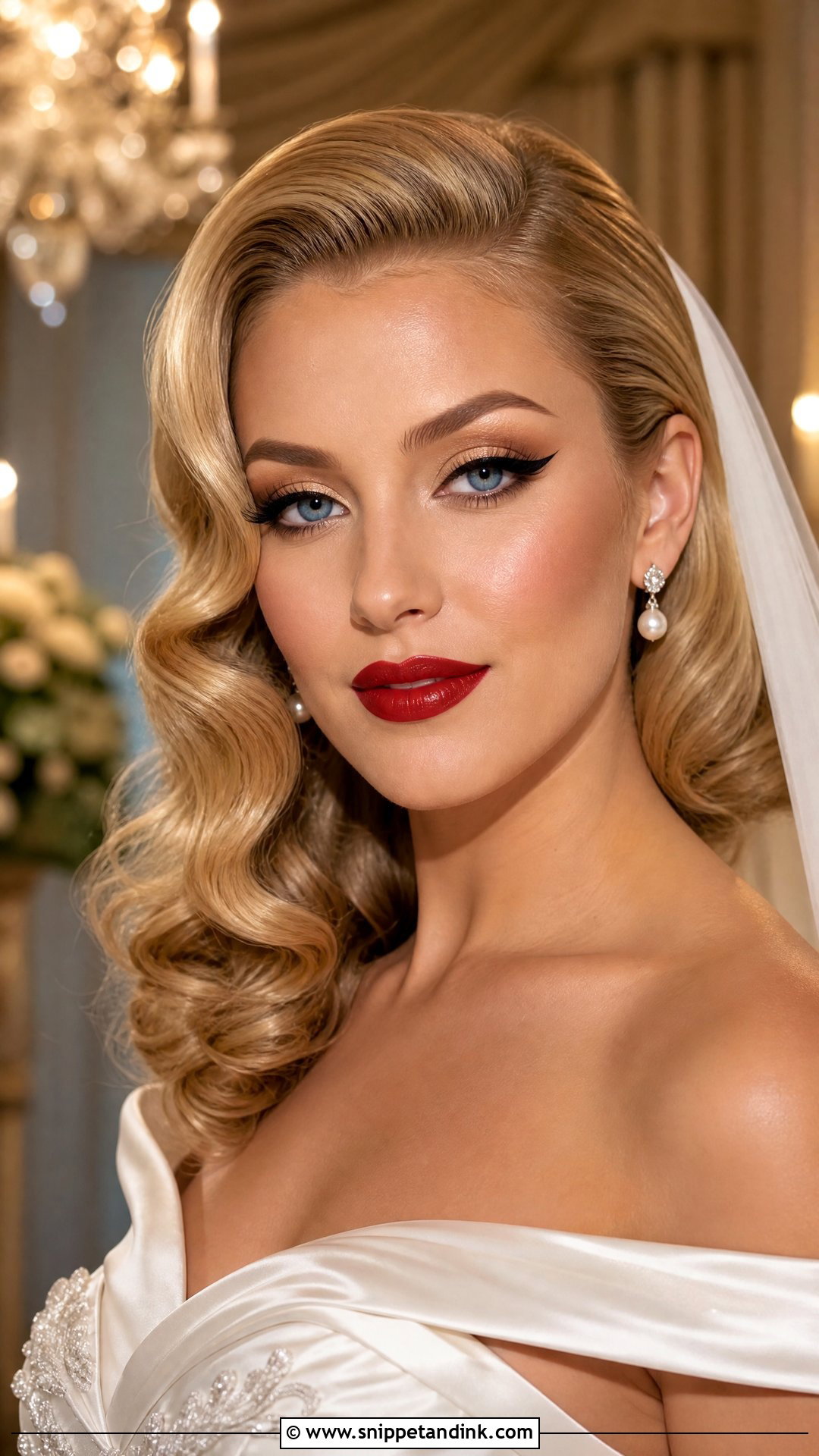 Old Hollywood Bridal Makeup - Snippet and Ink - 25 Vintage Bridal Makeup Ideas