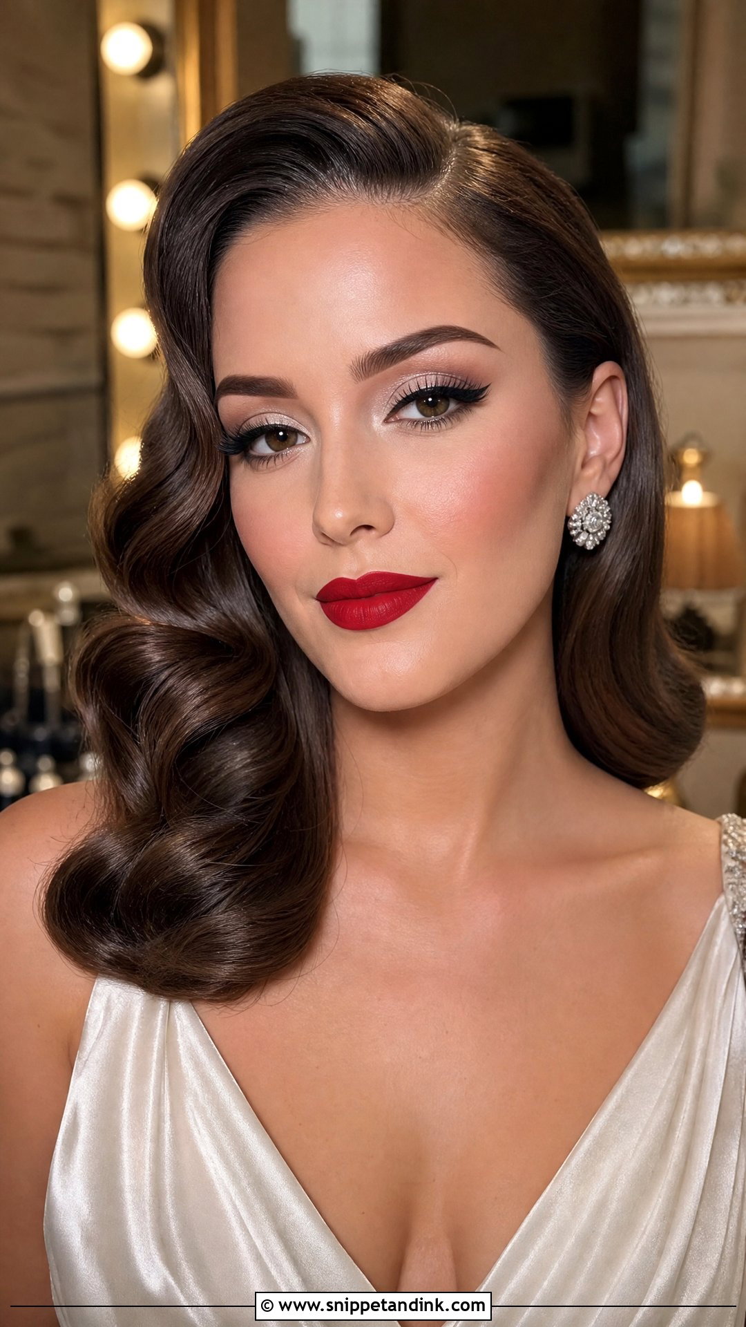 Old Hollywood Bridal Makeup - Snippet and Ink - 35 Bride Makeup Ideas