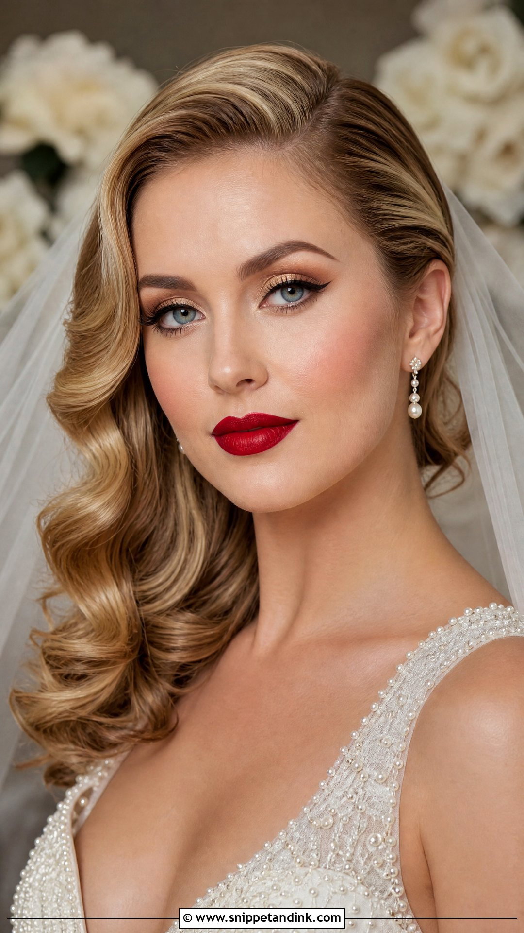 Old Hollywood Bridal Makeup For Blue Eyes - Snippet and Ink - 20 Old Hollywood Wedding Makeup Ideas