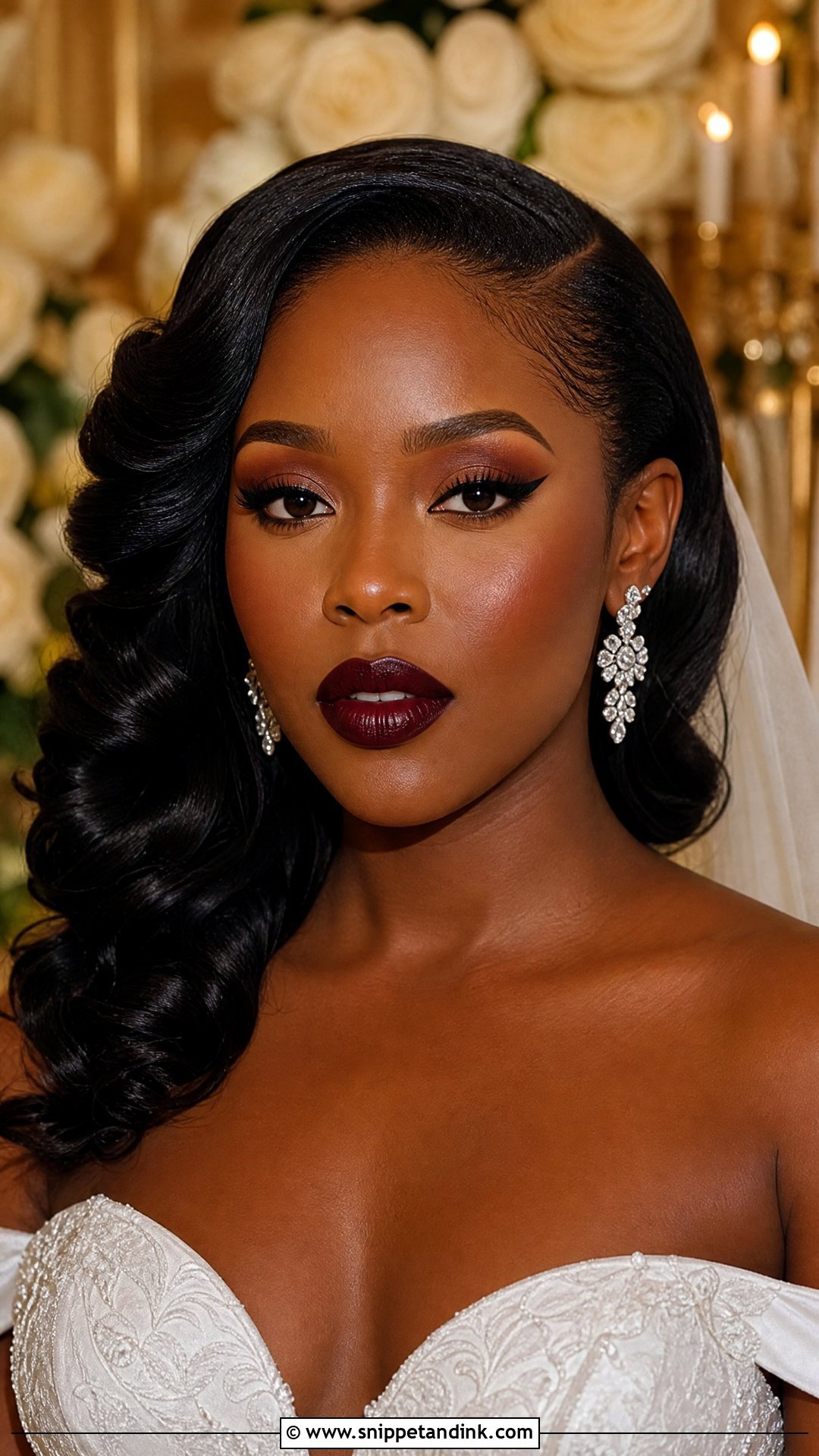 Old Hollywood Bridal Makeup For Dark Skin - Snippet and Ink - 20 Old Hollywood Wedding Makeup Ideas