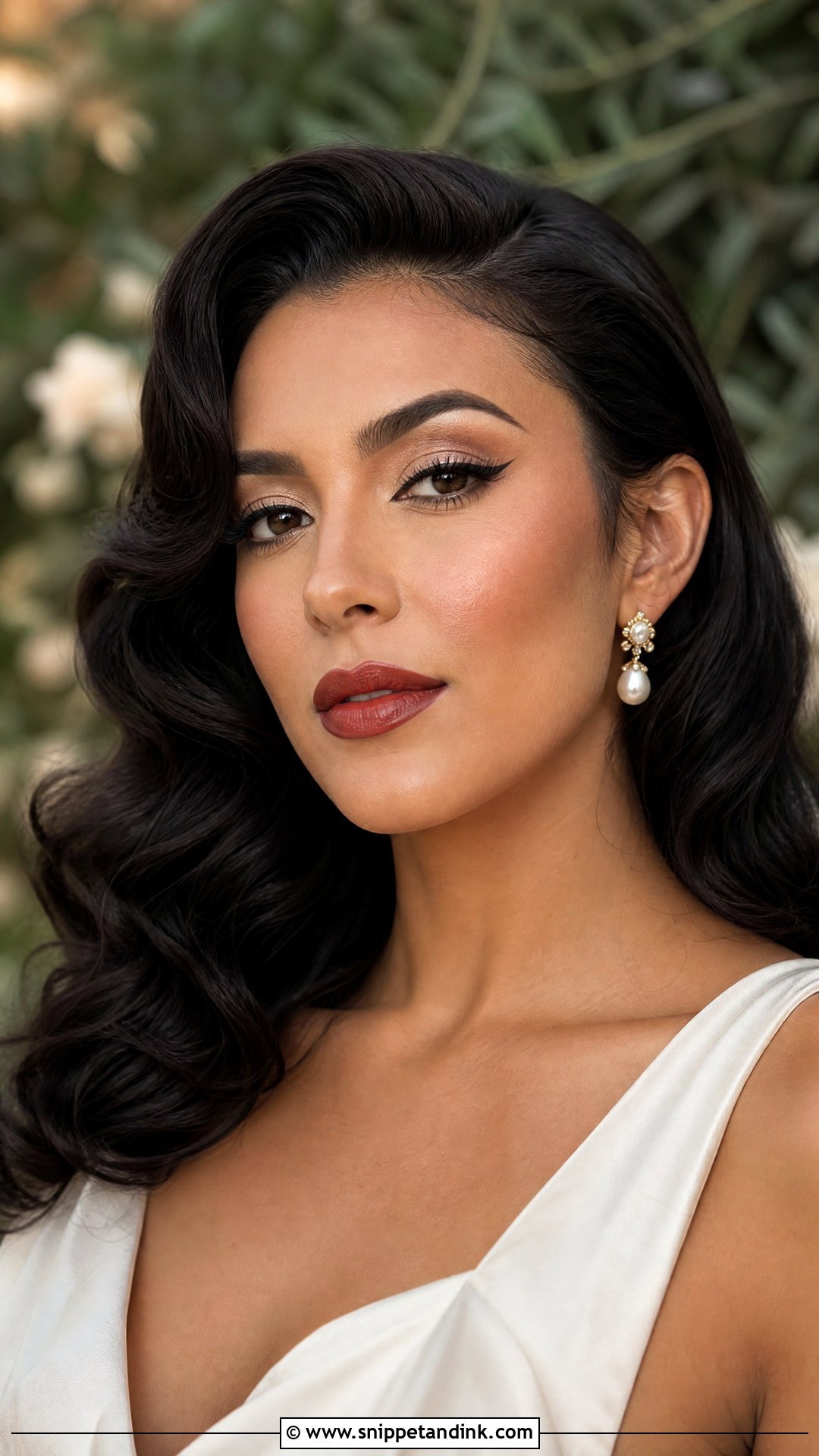 Old Hollywood Bridal Makeup For Olive Skin - Snippet and Ink - 20 Old Hollywood Wedding Makeup Ideas