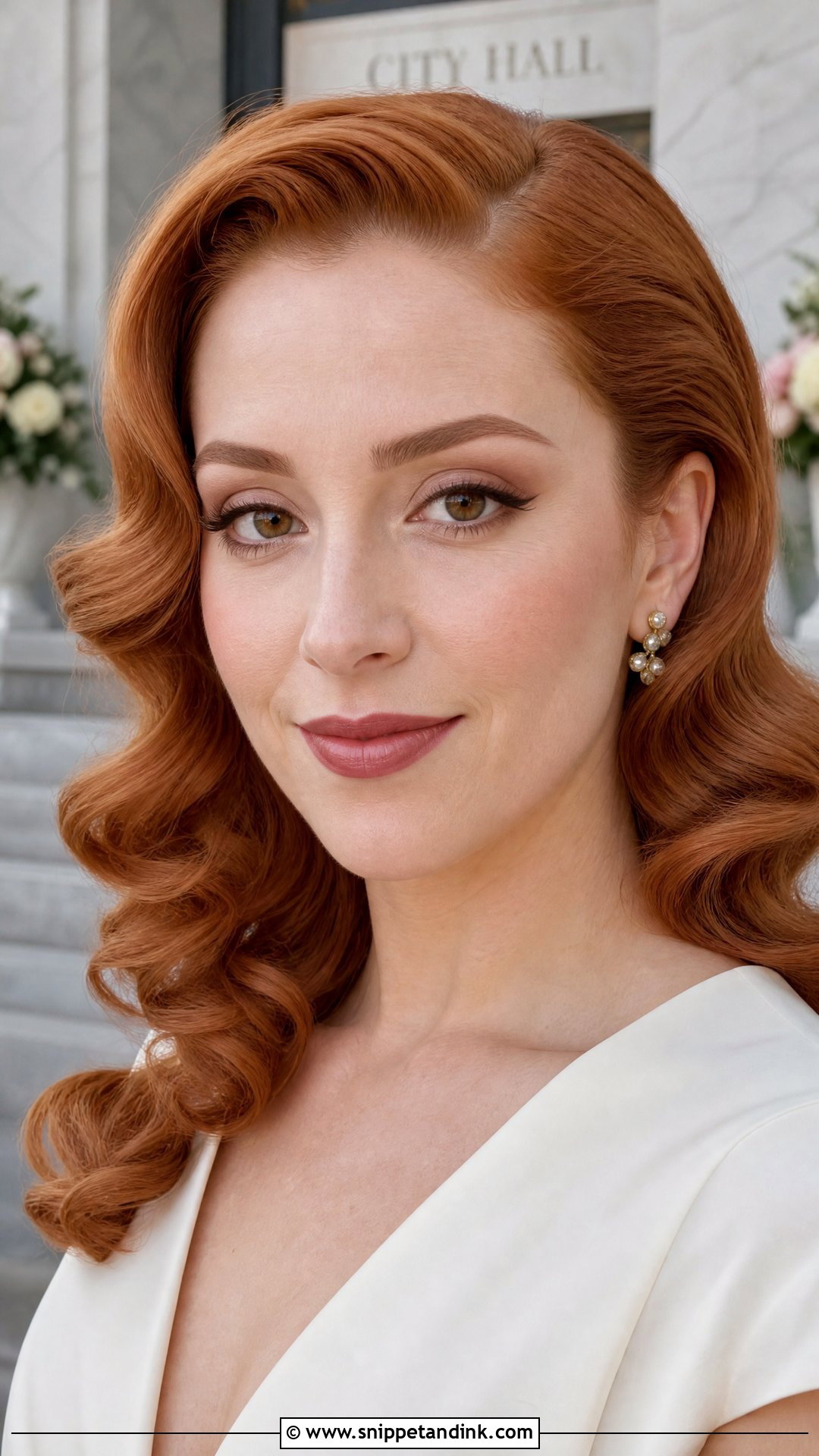 Old Hollywood Brown Eyeliner Wedding Makeup - Snippet and Ink - 20 Old Hollywood Wedding Makeup Ideas
