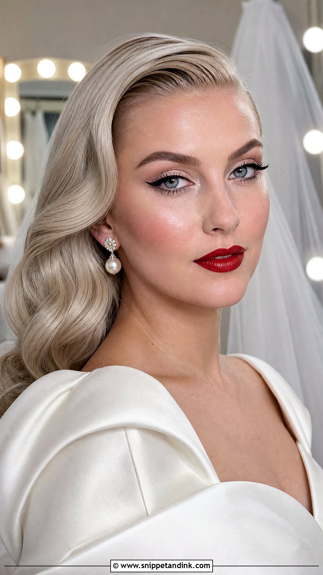 Old Hollywood Cat Eye Wedding Makeup - Snippet and Ink - 20 Old Hollywood Wedding Makeup Ideas