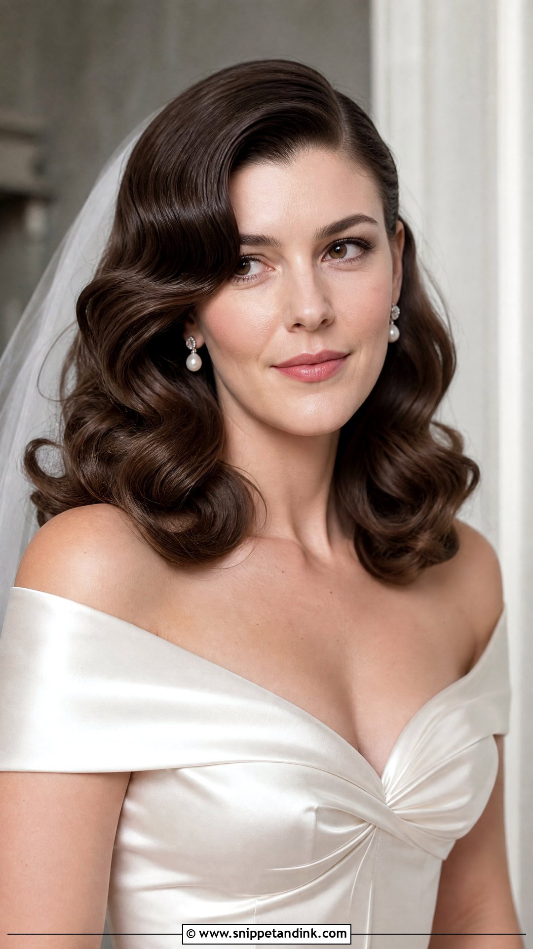 Old Hollywood Curl Wedding Hair - Snippet and Ink - 15 Curl Wedding Hair Ideas