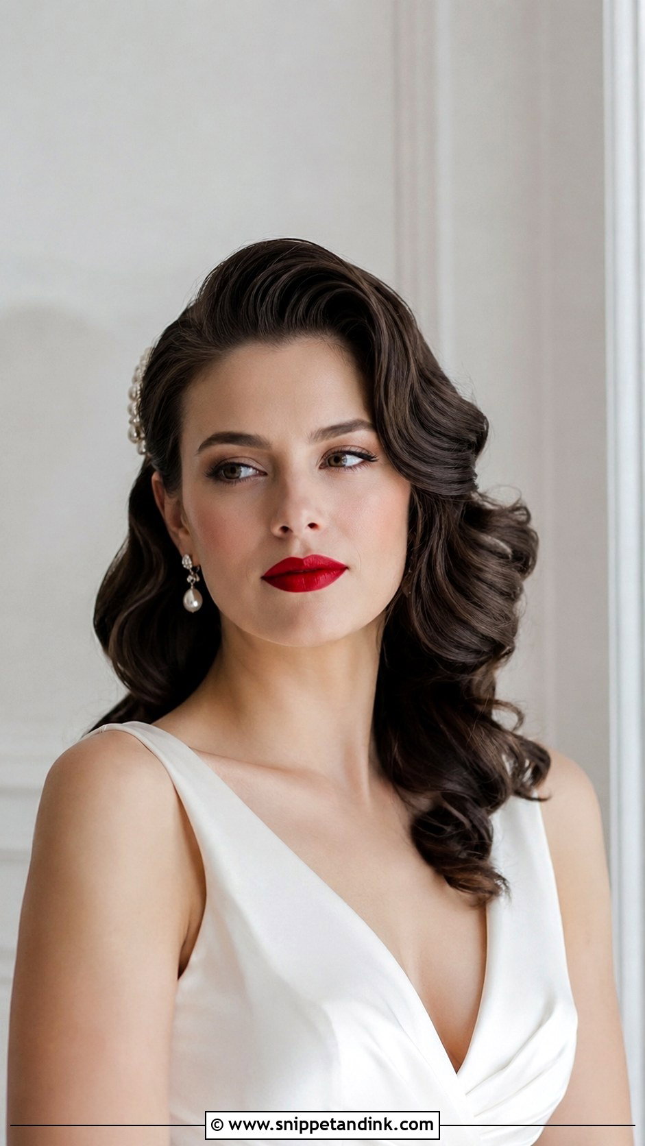 Old Hollywood Curls - Snippet and Ink - 25 Bridal Hair Ideas