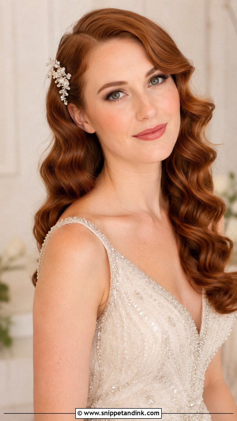 Old Hollywood Glam Waves - Snippet and Ink - 25 Long Wedding Hair Ideas